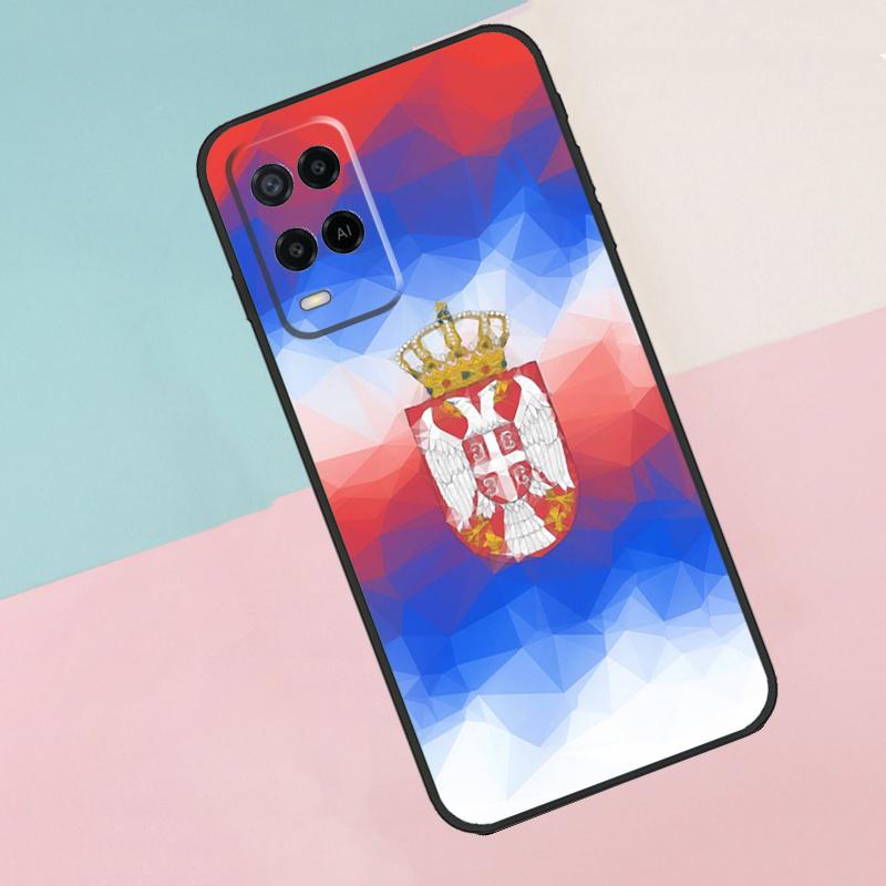 

Serbia Flag For Oppo A16 A76 A96 A15 A80 A60 A40 A94 A54 A98 A78 A18 A38 A58 A17 A77 A74 A57S Phone Case OPPO A15