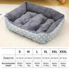Square Full Fill Dog Bed for Large Dog Cushion Non-silp Sleeping Cat Bed Winter Warm Thickened Dog Bed Soft Doggie Sofa Cat Mat