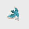 Exquisite blaue Kolibri-Brosche – Anstecknadel im Retro-Stil für eleganten Damenmantel oder Anzug