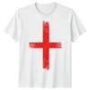 St Georges Cross England Flag National Identity Football Mens Tee Distressed