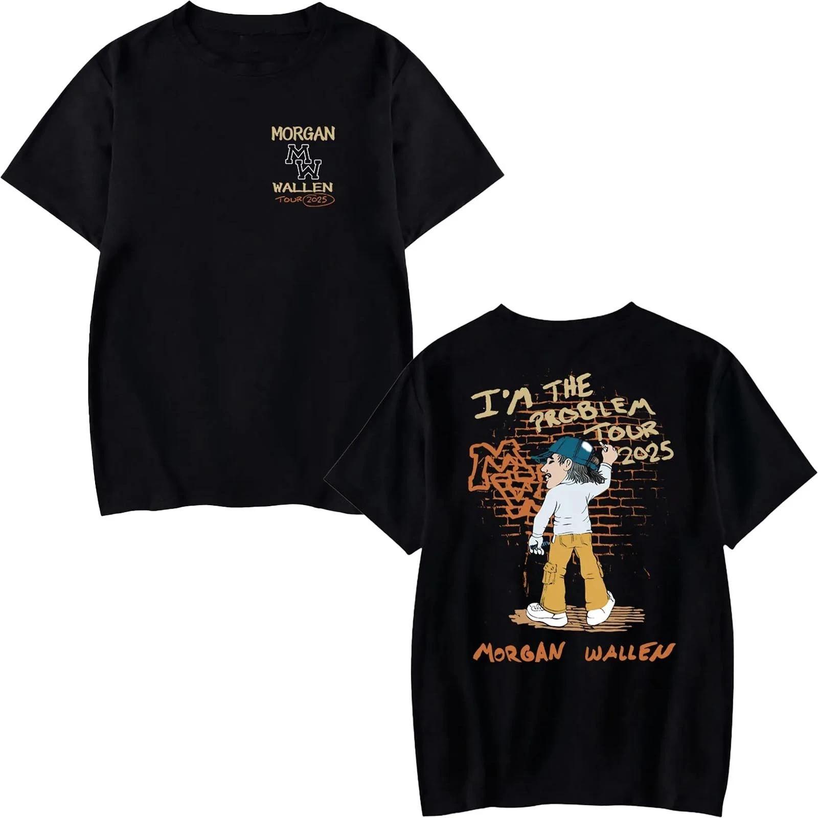 NEW!Morgan 1Wallen MW North America Tour 2025 Graffiti T-Shirt Fan Gift All Size XL