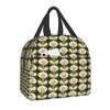 Orla Kiely Multi Stem Thermal Insulated Lunch Bag Scandinavian Flower Portable Lunch Tote for Outdoor Picnic Storage Food Box