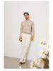 Herren Old Money Stil Wollpullover mit Rundhalsausschnitt - Herbst/Winter Strickpullover