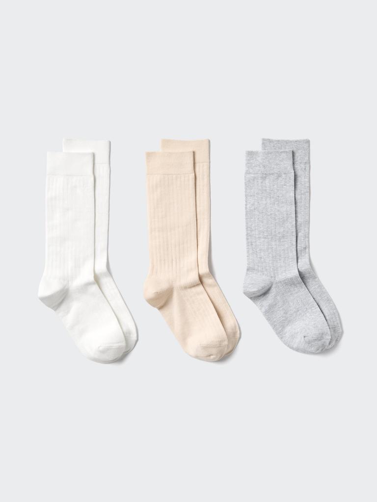 Uniqlo Japan Socks 3 Pair Wide Rib