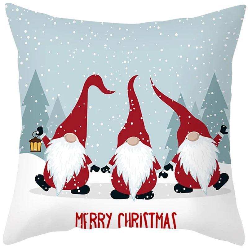 Povlaky na polštáře s vánoční tématikou Autodoplňky Kancelář Santa Claus Pohovka do obývacího pokoje Domácí povlaky na polštáře