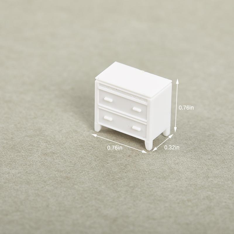 8/10Pcs 1:75 Scale Dinning Miniature Chair Model Mini Dollhouse Furniture Decor
