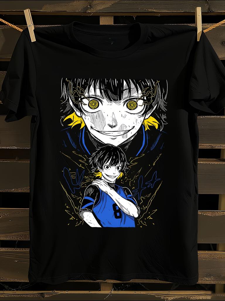Anime Tshirt Anime Meguru Bachira Blue Lock Manga Tshirt