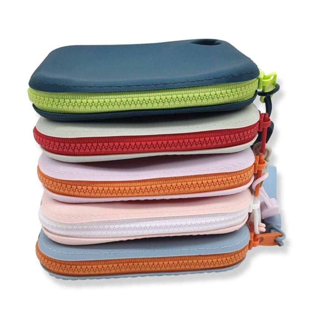 Multi-purpose Travel Pouch Silicone Cosmetic Bag New Coin Purse  Students