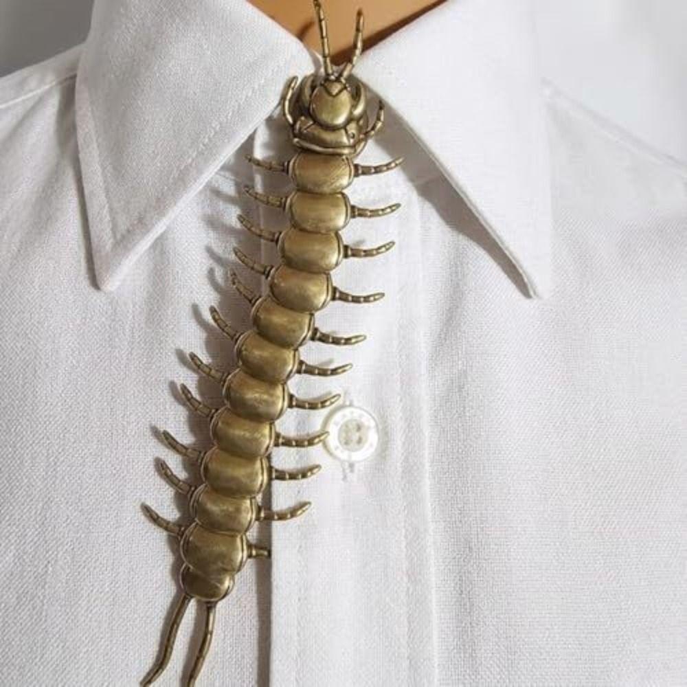 1/2pcs Punk Style Centipede Button Cover Metal Button Clip-On Centipede Button Clip for Shirt Decor