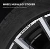4Pcs Car Wheel Hub Rim Stickers Decals Auto Accessories For Buick Envision Excelle GT Verano Regal LaCrosse Encore enclave GL8 ZT1