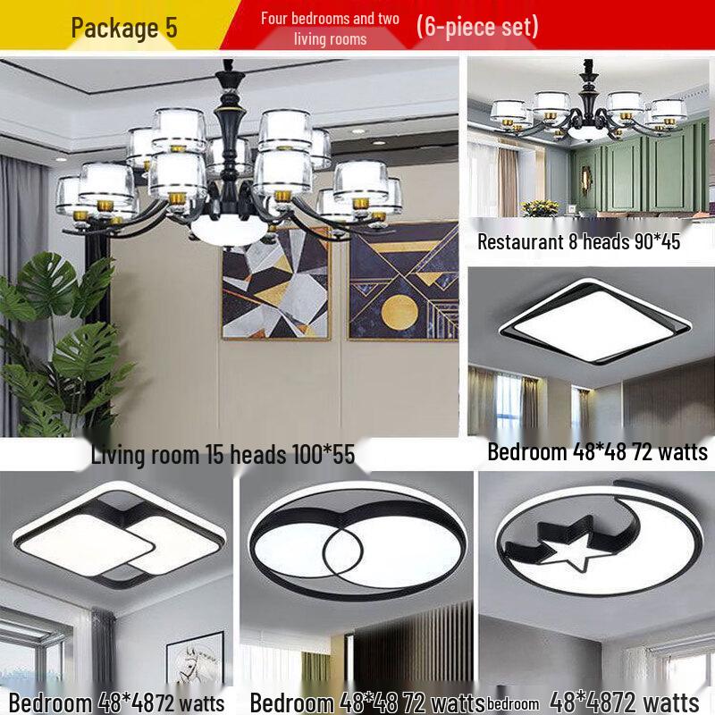 NuFeng Modern Nordic Chandelier, 3-Color Dimmable