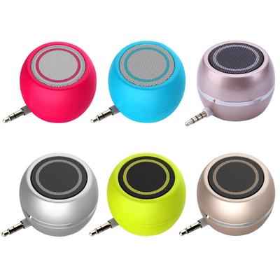 Mini Bluetooth Lautsprecher 3,5mm AUX Anschluss Soundverstärker Musikplayer Eingebaute Lithiumbatterie für Telefon Notizbuch Laptop Tablet