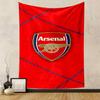 Arsenal Logo with Red Background Design Patterned Tapestry Home Decor, Suitable for Bedroom and Living Room, Gift