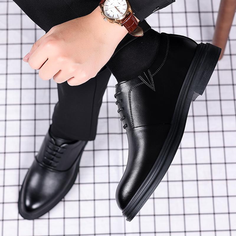 Non-Slip Leather Male Oxfords Shoes 2025 New Classic Men Dress Shoes Handmade for Men Comfortable Men Casual Shoes Male Footwear