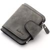 Women's Wallet With Multiple Card Slots, Clasp, And Frosted Leather Coin Purse