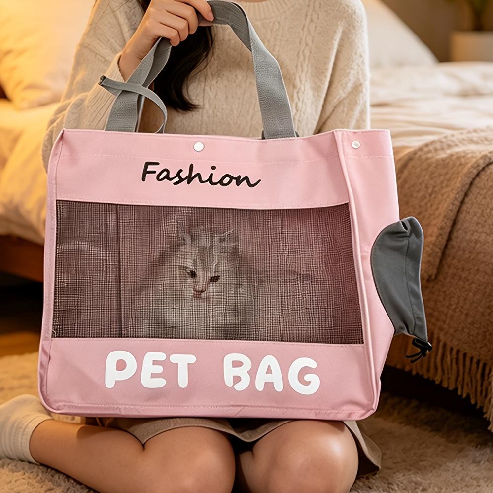 Soft Pet Carrier Tote Bag Portable Shoulder Handbag For Small Cats Puppies Outdoor Travel Shopping Daily Walking Transport Use