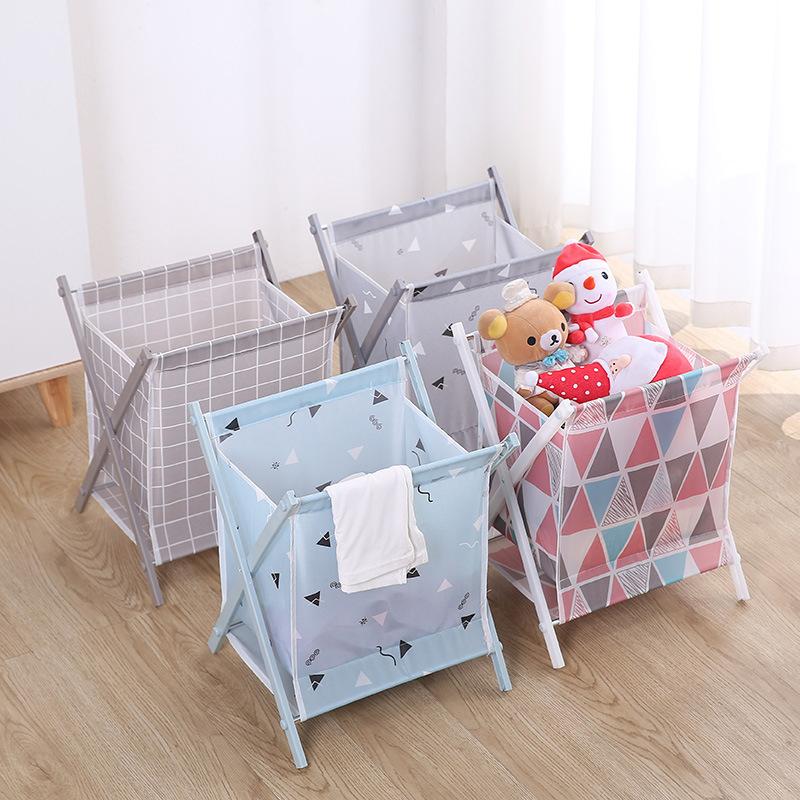 Household Fabric Large Dirty Clothes Multifunctional Assembly Laundry Basket Foldable Storage Clothes Bucket
