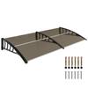 Front Door Canopy, Outdoor Awning, Rain Shelter, 200 X 96cm, Brown