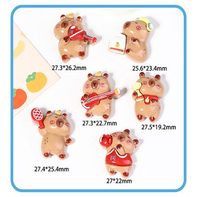 6 Stück DIY Kühlschrankmagnet Capybara Cartoon Magnete Nordisch Personalisiert Heimdeko Whiteboard Po Memoboard Zuhause