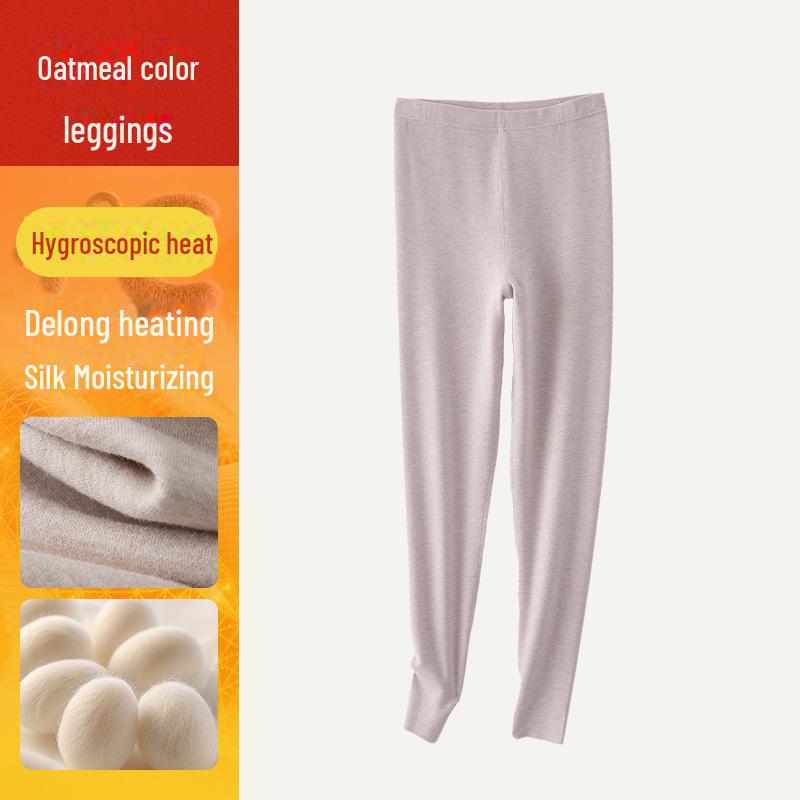 Women's High-Waist Cashmere Silk Velvet Self-Heating Fleece-Lined Pants