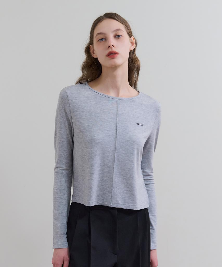 BASIKA Pintuck Long Sleeve T-Shirt_5 Colors
