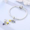 Sweet Copper Tea Party Pink Princess Series Charms Beads Fit 3Mm Original Bracelets Diy Jewelry Birthday Gifts