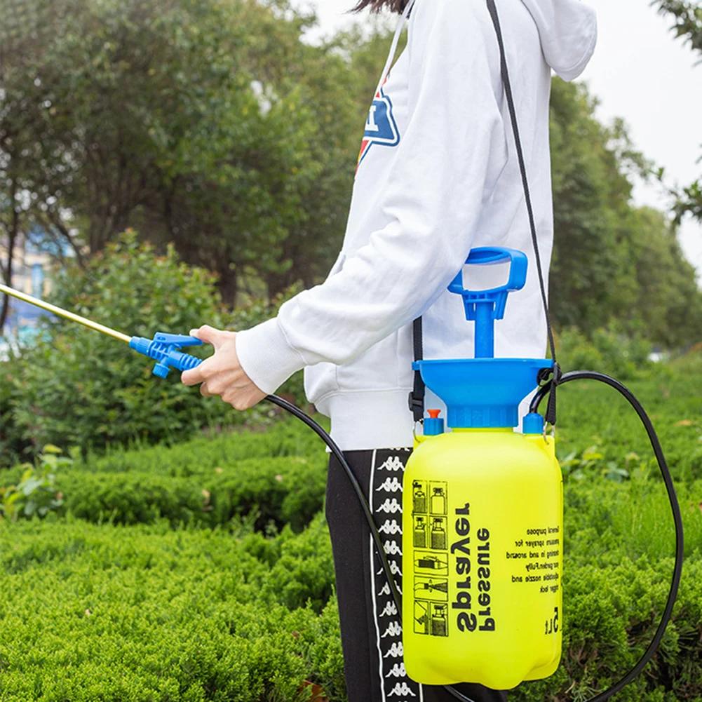 5L zahradní tlakový postřikovač Vzduchové kompresní čerpadlo Ruční tlakový postřikovač Nastavitelný popruh Láhev na rostliny s rozprašovačem Zahradní zavlažovací nástroj