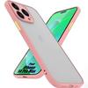 Protective Case for iPhone 14 Pro Max - E.F.CONNECTION - Matte Silicone - Pink - Shockproof - Semi-rigid