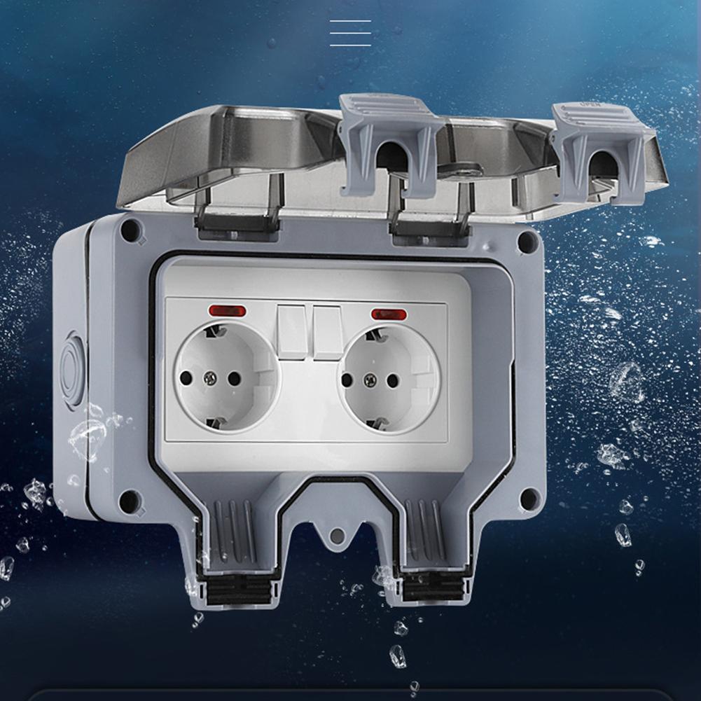 EU Type Socket Waterproof Socket Precision-engineered Sealing Snap-fit Cover Flame-retardant Material For Garden Tools
