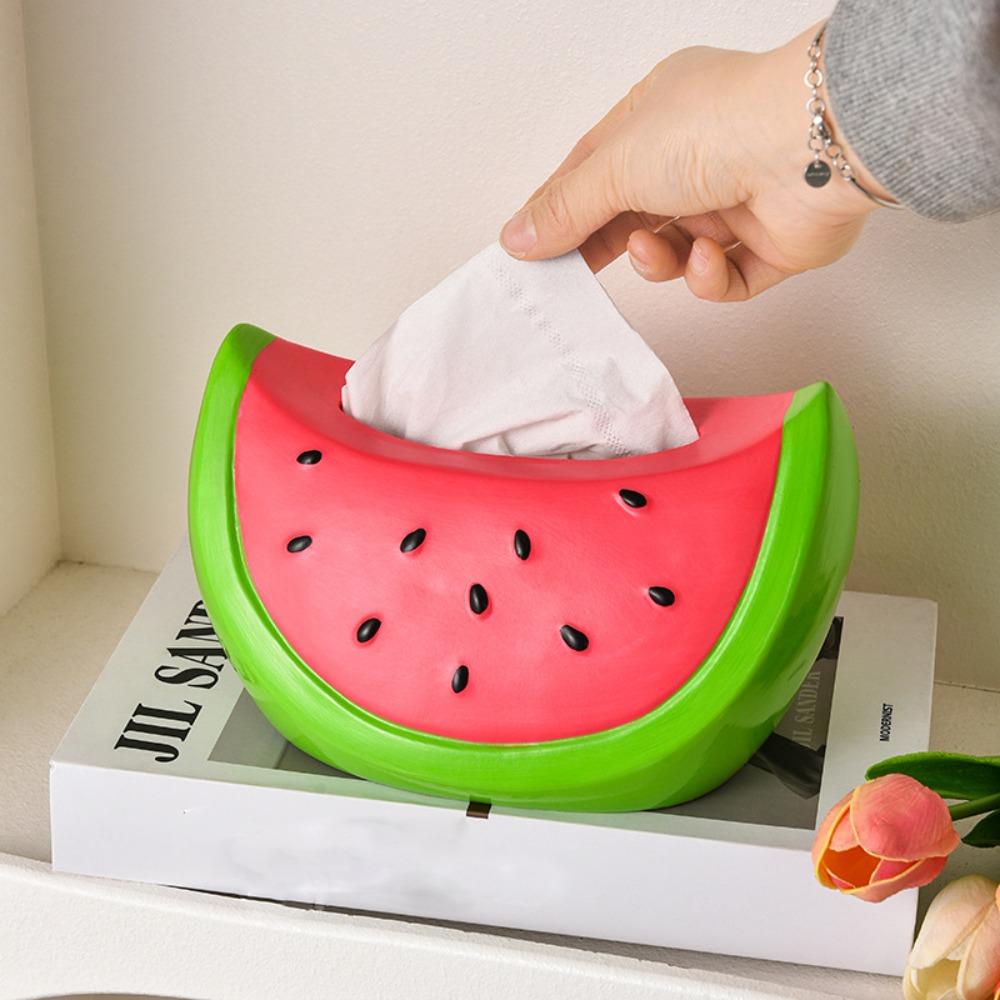 Fruit Watermelon Paper Storage Box Model Toy Watermelon Ornament Decoration Birthday Gift