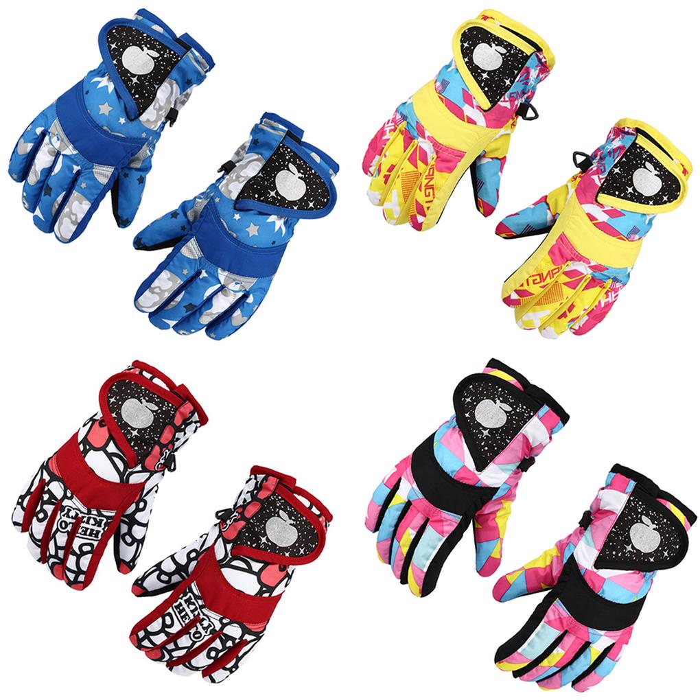 Wasserdicht Warmhaltend Kinder Winter Skihandschuhe Handwärmer Jungen Mädchen Camping Dick Thermohandschuh Bekleidungszubehör