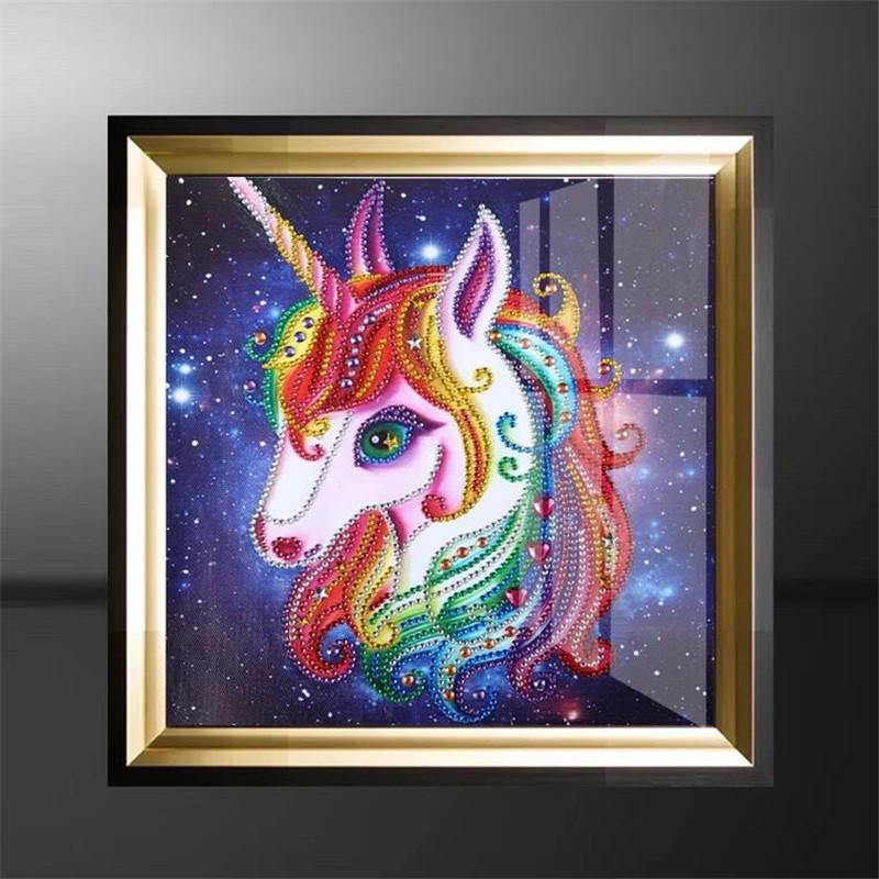 Diy Diamond Painting 5D Special-Shaped Diamond Unicorn Crafts, Bedroom Home Decoration Painting