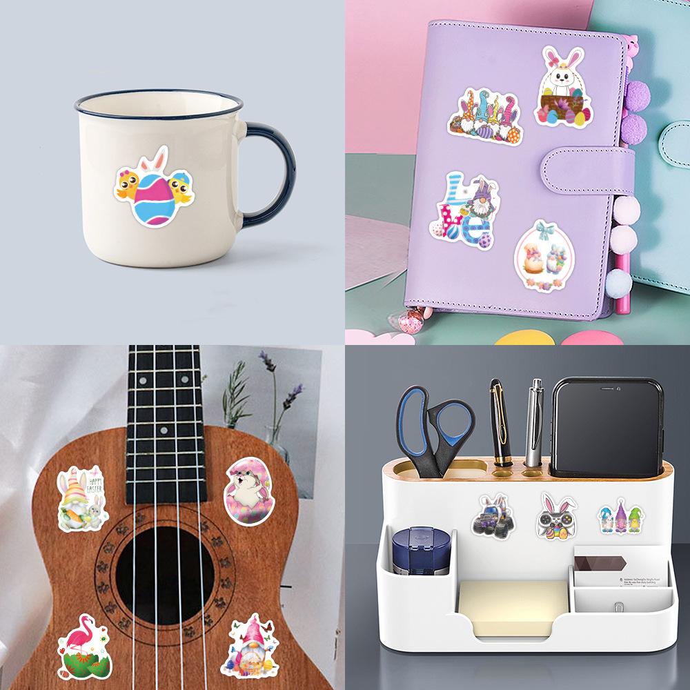 55/170 Easter Easter Rabbit Easter Eggs Doodle Stickers Suitcase Notebook Water Cup Stickers