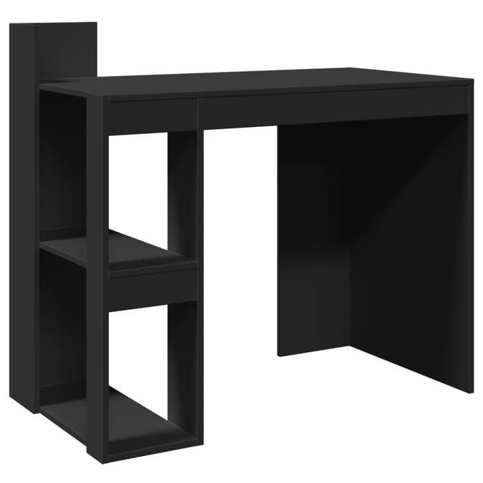 VidaXL Black Desk 103.5x56.5x94 Cm Engineered Wood, Writing Desk, Computer Desk, Home Office Desk, Desk 847976