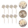 8 Pcs Air Freshener Rattan Sola Flower Office Fragrance for Man Rattans Wooden Perfume Diffuser Essential Oil Sticks