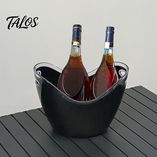 Secchiello per Ghiaccio a Doppio Strato, Conservazione del Freddo a Lunga Durata, con Doppi Manici Secchiello per Bevande, per Bevande Cocktail Bar Feste
