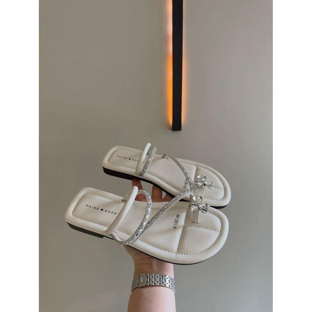 With skirt niche design fashionable and versatile outer wear sandals women 2025 summer new fairy toe slippers women