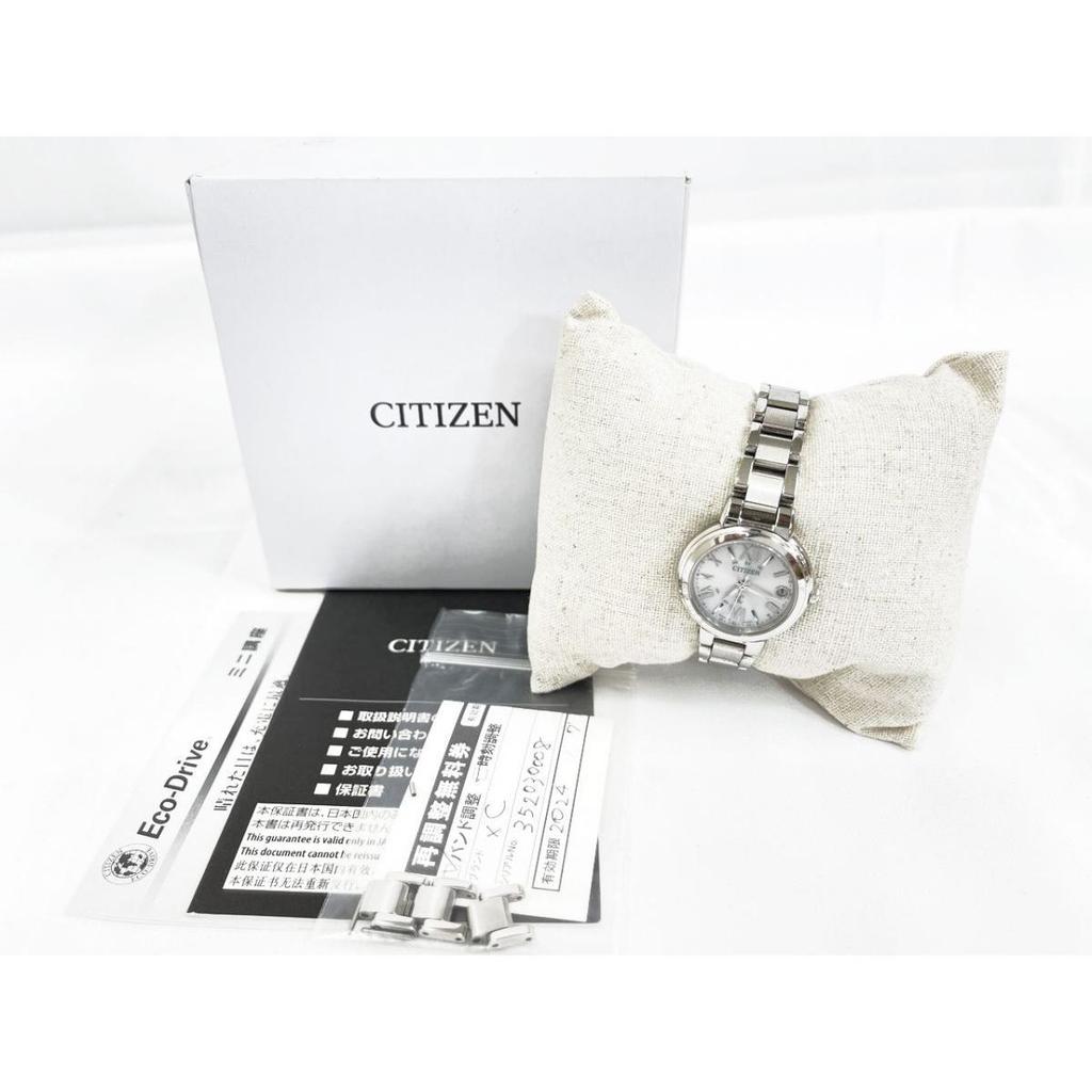 Used Excellent condition CITIZEN XC Cross-sea ecodrive H060-T025048 wristwatch silver Ladies