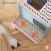 Cat Litter Box  Double Door Enclosed Kitty Toilet  Cat Litter Box Tray  Drawer Litter Pan with Drawer Pan and  Scoop