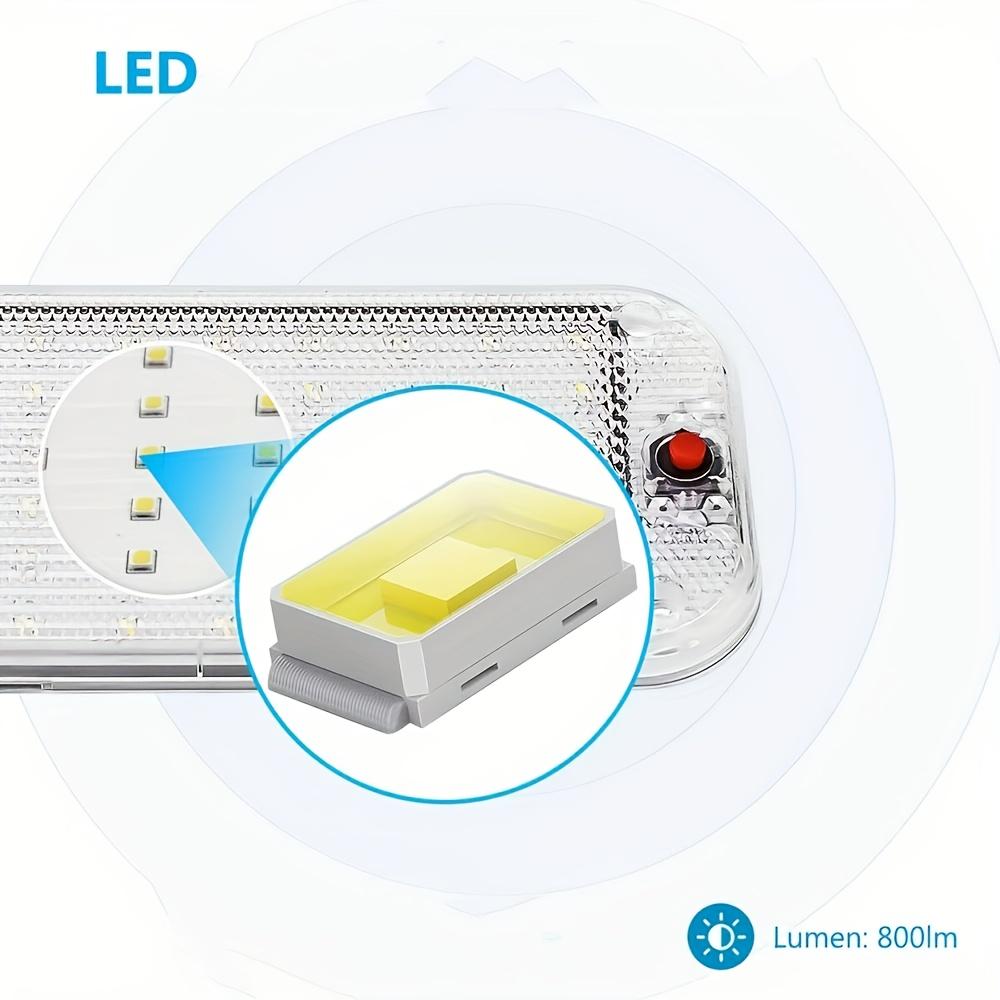 LED Car Interior Light Panel Set with Switch, Slim Cabin Lamp for Multiple Install