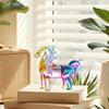 Glass Horse Figurine Animal Sculpture Elegant for Home Decor Bedroom Meditation