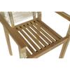 Table + 4 Chairs Set DKD Home Decor 100 X 100 X 76 Cm Teak Rope