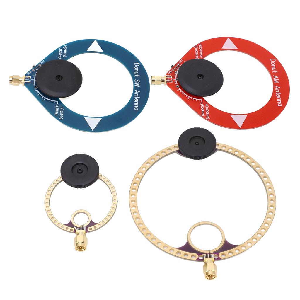 4 STÜCK Mini Ring Transceiver UHF VHF AM SW Schleifenantenne für Kurzwellen-Rundfunk