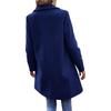 Women's Woolen Mid-Length Trench Coat, British Style, Classic Solid Color, Winter Workwear, Double-Sided Fleece.