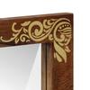 Bathroom Mirror with Honey Brown Mirror Frame 70 x 50 x 2.5 cm