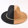 Popular European and American Classic Double-color Wide-brimmed Top Hat Men's and Women's Fashion OL Style Cowboy Hat Jazz Hat