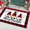 Three Little Dwarfs Pattern Doormat Stain-Resistant Non-Slip Christmas Decor Rug Indoor/Outdoor Entryway Mat Home Decor
