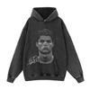 Autumn/Winter 420G Street Football Print Heavyweight Pullover Hoodie