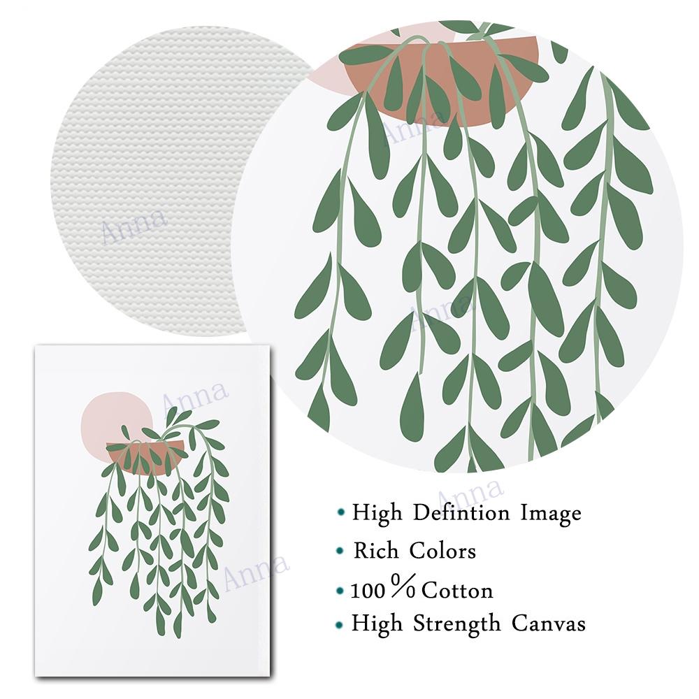 Botanical Gallery Poster Sage Green Blush Pink Leaf Sun Rainbow Canvas Wall Picture Art Abstract Boho Minimalist Decor Painting