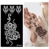 Personalized India Temporary Tattoo Ethnic Style Black Tattoo Decals Arm Foot Tattoos  Women Lady